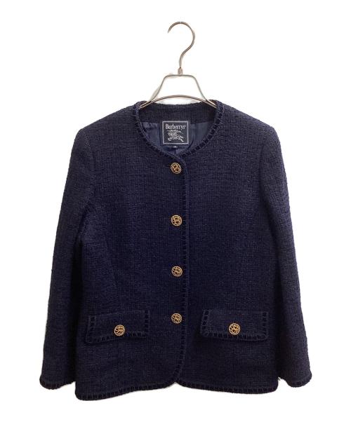 Burberry's（バーバリーズ）Burberry's (バーバリーズ) 金釦 ツイード セットアップ ネイビー サイズ:9の古着・服飾アイテム