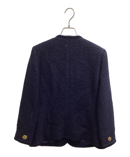 Burberry's（バーバリーズ）Burberry's (バーバリーズ) 金釦 ツイード セットアップ ネイビー サイズ:9の古着・服飾アイテム