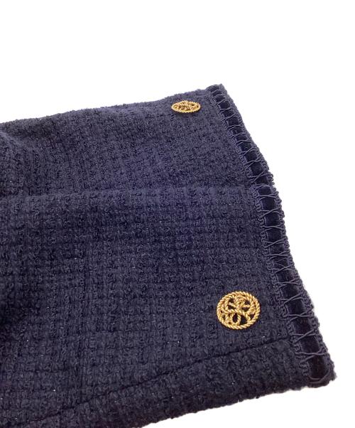 Burberry's（バーバリーズ）Burberry's (バーバリーズ) 金釦 ツイード セットアップ ネイビー サイズ:9の古着・服飾アイテム
