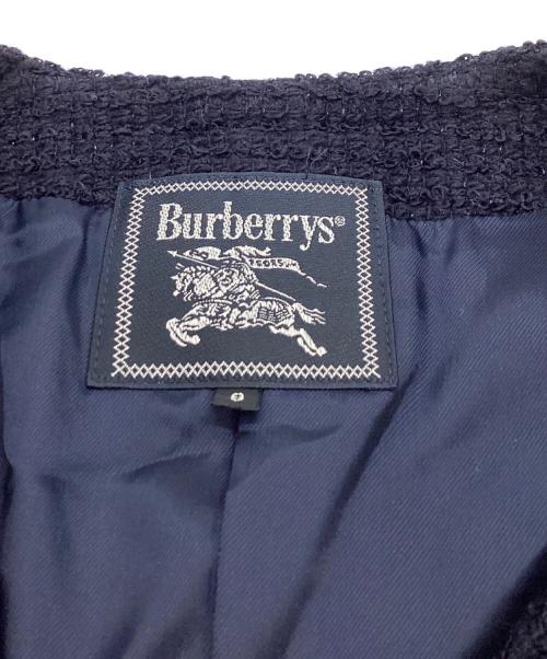 Burberry's（バーバリーズ）Burberry's (バーバリーズ) 金釦 ツイード セットアップ ネイビー サイズ:9の古着・服飾アイテム