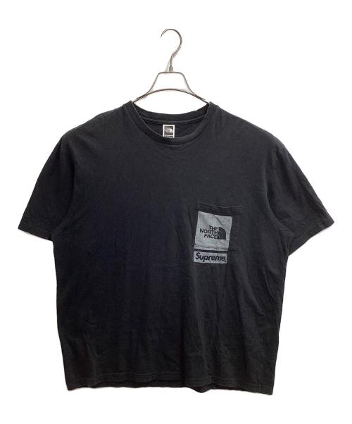 SUPREME（シュプリーム）Supreme (シュプリーム) THE NORTH FACE (ザ ノース フェイス) PRINTED POCKET TEE ブラック サイズ:Lの古着・服飾アイテム