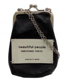 beautiful people（ビューティフルピープル）の古着「Mini Clasp Pouch / ミニクラスプポーチ」｜ブラック