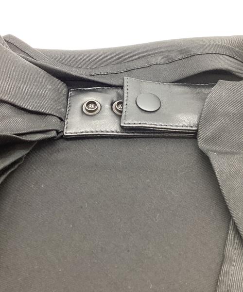 DIOR HOMME（ディオール オム）Dior Homme (ディオール オム) シルクウール スナップボタン ラップスカーフ/エディ期 ブラックの古着・服飾アイテム