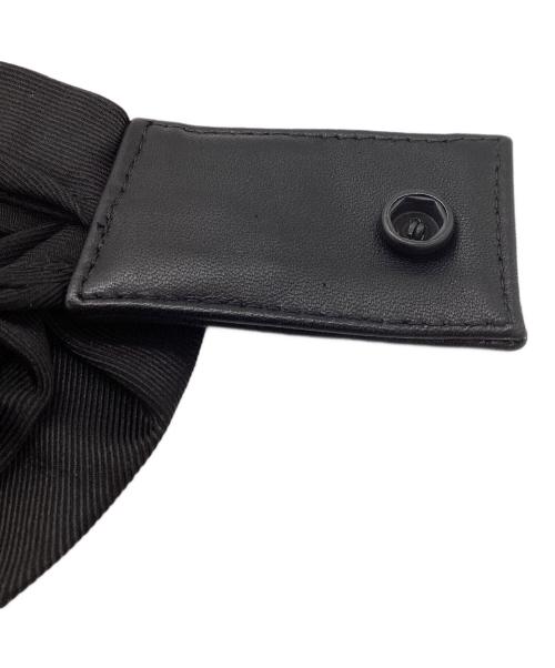 DIOR HOMME（ディオール オム）Dior Homme (ディオール オム) シルクウール スナップボタン ラップスカーフ/エディ期 ブラックの古着・服飾アイテム