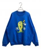 JERRY HALLジェリーホール）の古着「GOOFY キャラクタープリントスウェット」｜ブルー
