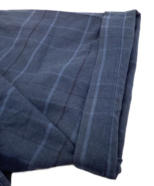 stussy（ステューシー）stussy (ステューシー) S/Sチェックシャツ ネイビー サイズ:Lの古着・服飾アイテム