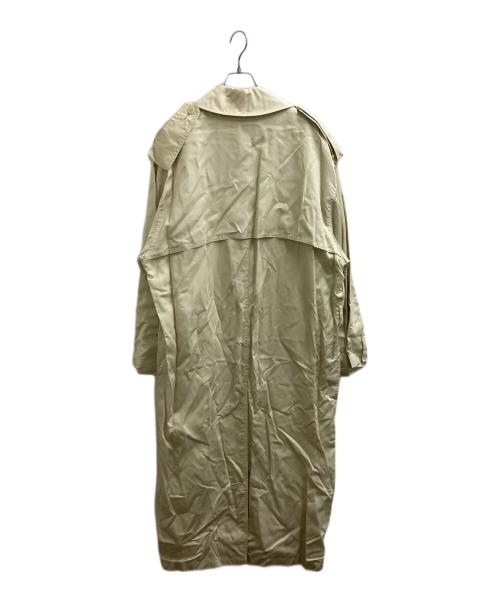GIORGIO ARMANI（ジョルジオアルマーニ）GIORGIO ARMANI (ジョルジオアルマーニ) 90s レーヨン ナイロン トレンチコート ベージュ サイズ:4の古着・服飾アイテム