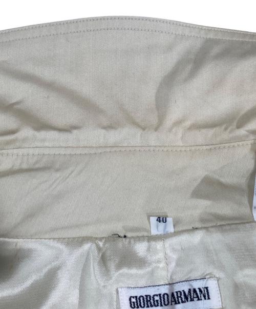 GIORGIO ARMANI（ジョルジオアルマーニ）GIORGIO ARMANI (ジョルジオアルマーニ) 90s レーヨン ナイロン トレンチコート ベージュ サイズ:4の古着・服飾アイテム