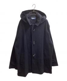 POLO RALPH LAUREN（ポロ・ラルフローレン）の古着「ダッフルコート / 三角タグ /ウール・ナイロン」｜ネイビー