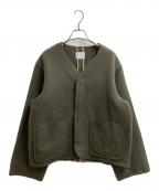 ATHAアタ）の古着「DOUBLE MELTON LINER JACKET　/　A-1901-T-06」｜オリーブ