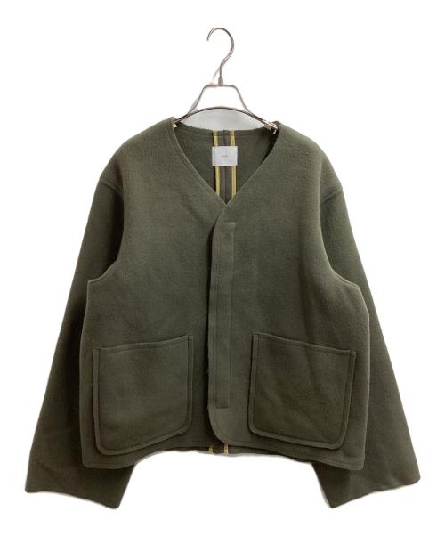 ATHA（アタ）ATHA (アタ) DOUBLE MELTON LINER JACKET　/　A-1901-T-06 オリーブ サイズ:FREEの古着・服飾アイテム