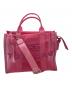MARC JACOBS（マークジェイコブス）の古着「The Mesh Medium Tote Bag / ザメッシュミディアムトートバッグ / H005M06SP21」｜ピンク