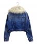 AMI PARIS (アミ パリス) Furry Collar Denim Jacket　/　FJK208.601 インディゴ サイズ:L：20000円