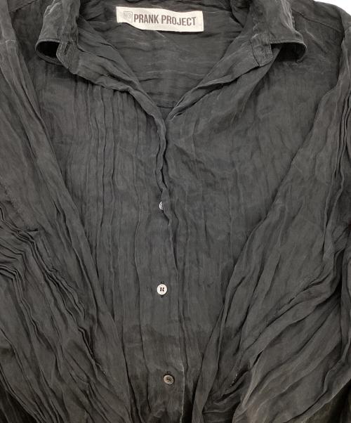 PRANK PROJECT（プランクプロジェクト）PRANK PROJECT (プランクプロジェクト) Satin Shirt / サテンシャツ ブラック サイズ:FREEの古着・服飾アイテム