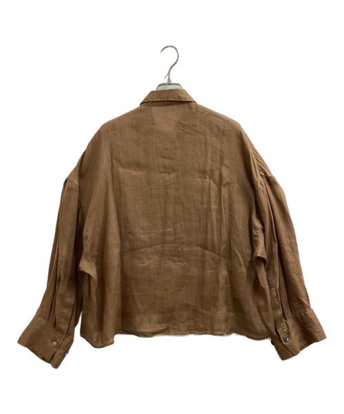 Plage（プラージュ）Plage (プラージュ) RAMIE LYOCELL CROPPED シャツ　/　25050922845020 ブラウン サイズ:不明の古着・服飾アイテム