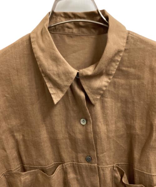 Plage（プラージュ）Plage (プラージュ) RAMIE LYOCELL CROPPED シャツ　/　25050922845020 ブラウン サイズ:不明の古着・服飾アイテム