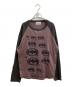 Black Weirdos（ブラック ウィドース）の古着「BATMAN RAGLAN L/S TEE / バットマンラグラン L/S TEE」｜パープル×グレー