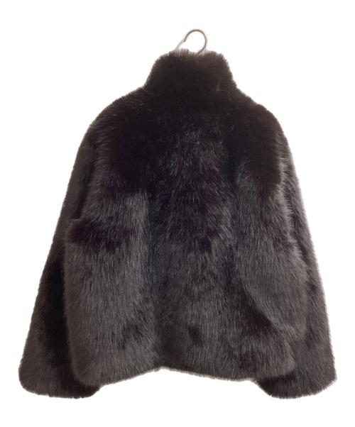NKNIT（ンニット）NKNIT (ンニット) faux fur big jacket ブラウンの古着・服飾アイテム