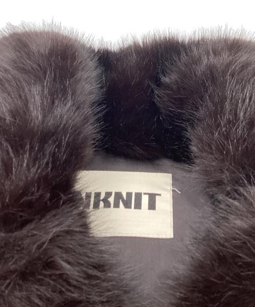 NKNIT（ンニット）NKNIT (ンニット) faux fur big jacket ブラウンの古着・服飾アイテム