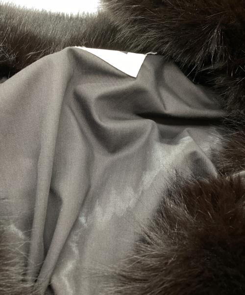 NKNIT（ンニット）NKNIT (ンニット) faux fur big jacket ブラウンの古着・服飾アイテム