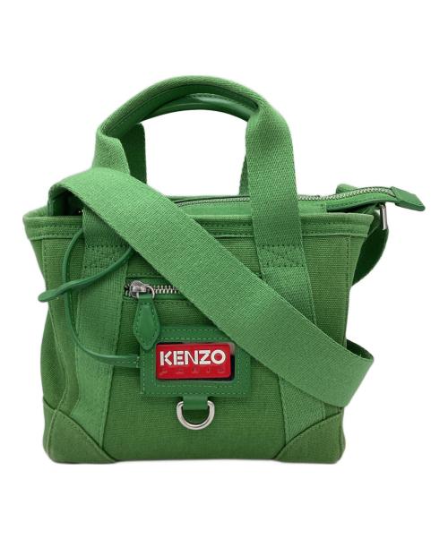 KENZO PARIS（ケンゾー・パリ）KENZO Paris (ケンゾー・パリ) Paris Canvas Mini Tote Bag / キャンバスミニトートバッグ / FD52SA921F01 グリーンの古着・服飾アイテム
