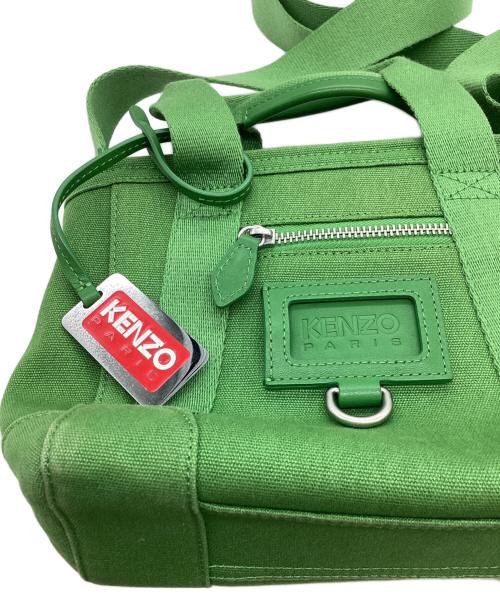 KENZO PARIS（ケンゾー・パリ）KENZO Paris (ケンゾー・パリ) Paris Canvas Mini Tote Bag / キャンバスミニトートバッグ / FD52SA921F01 グリーンの古着・服飾アイテム