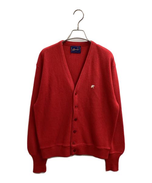 arnold palmer（アーノルドパーマー）Arnold Palmer (アーノルドパーマー) アクリルカーディガン レッド サイズ:Mの古着・服飾アイテム