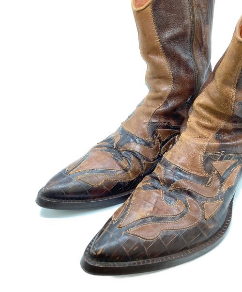 Dino corvari（コルヴァリ）Dino corvari (コルヴァリ) ウェスタンブーツ ブラウン サイズ:42の古着・服飾アイテム