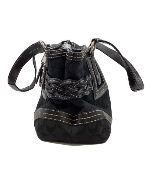 COACH（コーチ）COACH (コーチ) ソーホーシグネチャージップサッチェル バックル / 5089 ブラックの古着・服飾アイテム