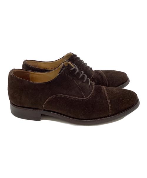 berwick（バーウィック）berwick (バーウィック) スウェードストレートチップシューズ ブラウン サイズ:7の古着・服飾アイテム