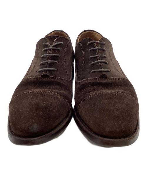 berwick（バーウィック）berwick (バーウィック) スウェードストレートチップシューズ ブラウン サイズ:7の古着・服飾アイテム