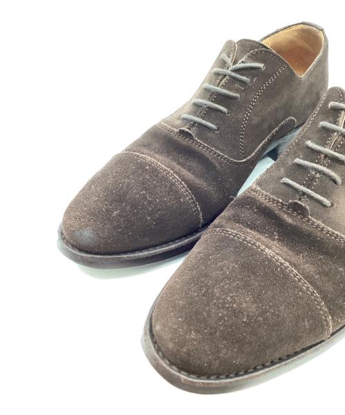 berwick（バーウィック）berwick (バーウィック) スウェードストレートチップシューズ ブラウン サイズ:7の古着・服飾アイテム