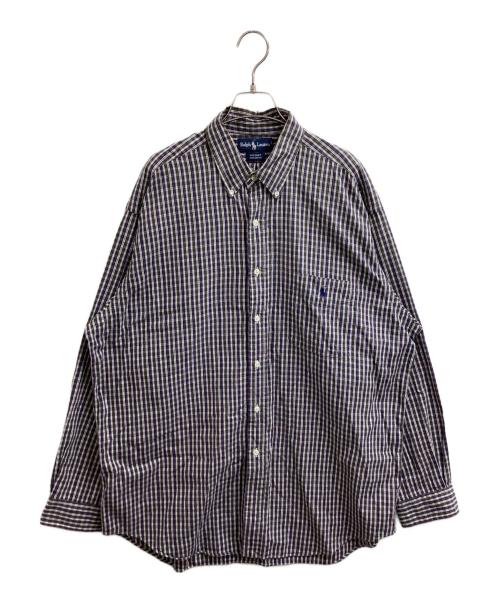 POLO RALPH LAUREN（ポロ・ラルフローレン）POLO RALPH LAUREN (ポロ・ラルフローレン) ボタンダウンシャツ パープル サイズ:Lの古着・服飾アイテム