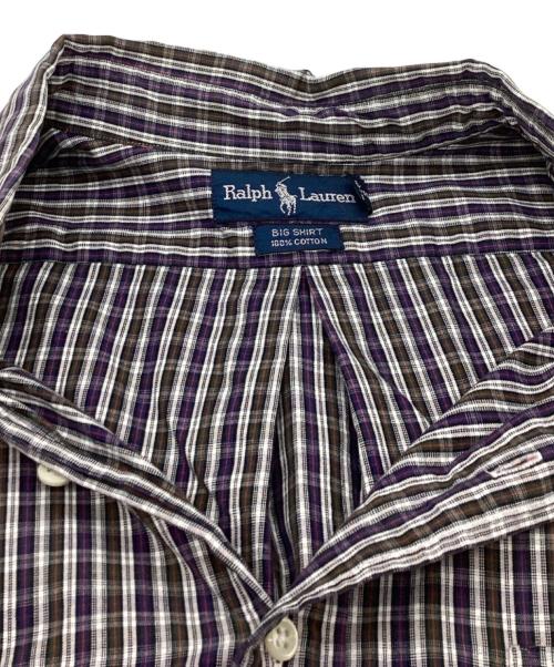 POLO RALPH LAUREN（ポロ・ラルフローレン）POLO RALPH LAUREN (ポロ・ラルフローレン) ボタンダウンシャツ パープル サイズ:Lの古着・服飾アイテム
