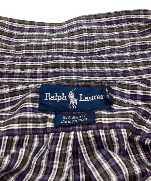 POLO RALPH LAUREN（ポロ・ラルフローレン）POLO RALPH LAUREN (ポロ・ラルフローレン) ボタンダウンシャツ パープル サイズ:Lの古着・服飾アイテム