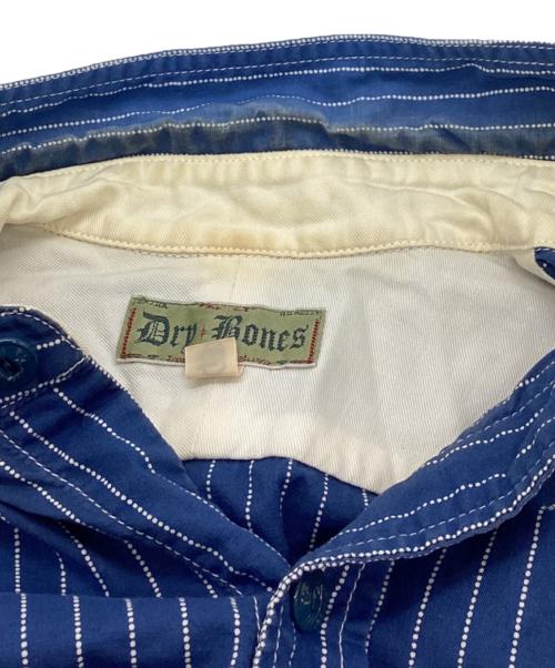 Dry Bones（ドライボーンズ）Dry bones (ドライボーンズ) ウォバッシュストライプワークシャツ ブルー サイズ:40の古着・服飾アイテム