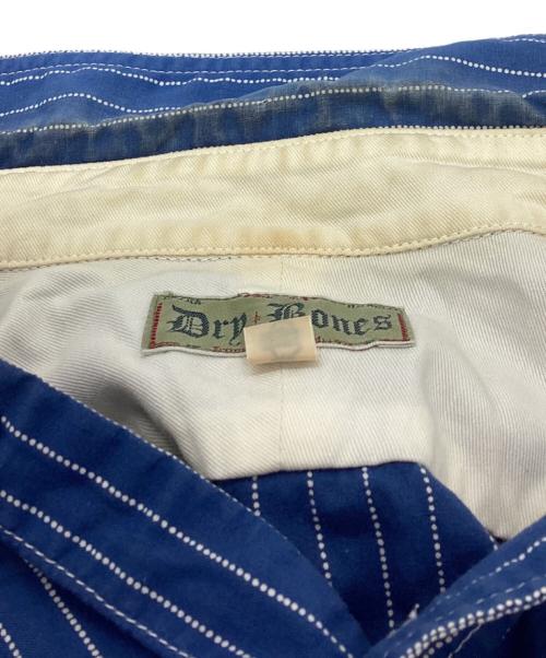 Dry Bones（ドライボーンズ）Dry bones (ドライボーンズ) ウォバッシュストライプワークシャツ ブルー サイズ:40の古着・服飾アイテム