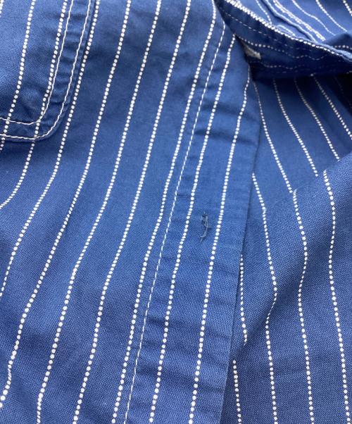 Dry Bones（ドライボーンズ）Dry bones (ドライボーンズ) ウォバッシュストライプワークシャツ ブルー サイズ:40の古着・服飾アイテム