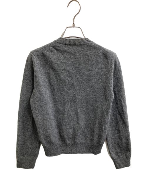 PLAY COMME des GARCONS（プレイコムデギャルソン）PLAY COMME des GARCONS (プレイコムデギャルソン) ハートワッペンカーディガン グレー サイズ:Sの古着・服飾アイテム
