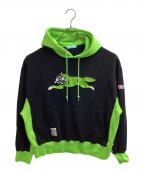 ICE CREAMアイスクリーム）の古着「SWITCHING HOODIE "BLACK" / スイッチングフーディー / ICEJP251K002」｜ブラック×グリーン