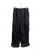 Schottショット）の古着「CHIFFON CARGO PANTS / シフォン カーゴパンツ / 782-6110003」｜ブラック