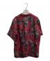 NIPOALOHA (二ポアロハ) SHORT SLEEVE ALOHA SHIRT / 伊藤若冲 群鶏 / BEAUTY&YOUTH別注 / N25-SSH102SP レッド サイズ:1：30000円