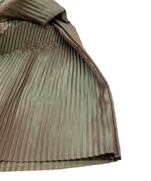 SPECCHIO（スペッチオ）SPECCHIO (スペッチオ) プリーツハイネックノースリーブワンピース グリーン サイズ:40の古着・服飾アイテム