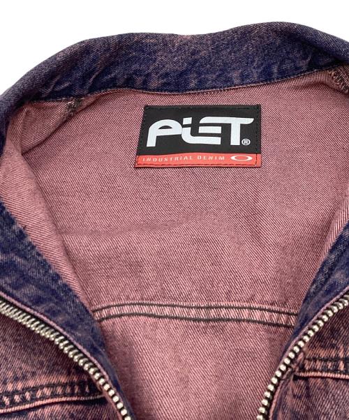 OAKLEY（オークリー）OAKLEY (オークリー) PIET (ピエット) Distressed Denim Jacket ピンク サイズ:XLの古着・服飾アイテム
