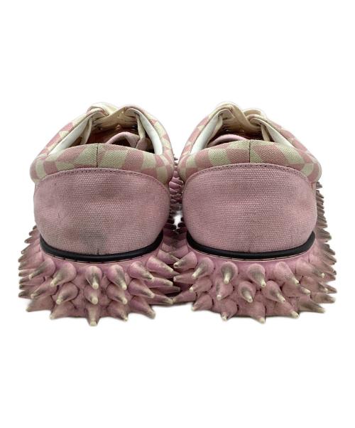 doublet（ダブレット）doublet (ダブレット) DIRTY SPIKE CANVAS SNEAKER ピンク サイズ:28Hの古着・服飾アイテム