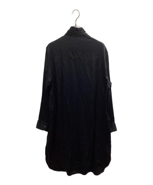 Vivienne Westwood（ヴィヴィアンウエストウッド）Vivienne Westwood (ヴィヴィアンウエストウッド) WESTERN HALS SHIRTDRESS　/　11010172-11578 ブラック サイズ:40の古着・服飾アイテム