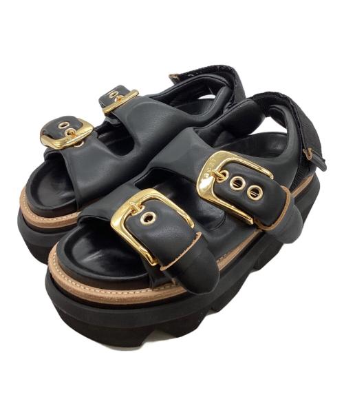 sacai（サカイ）sacai (サカイ) Belt Sandals ブラック サイズ:37の古着・服飾アイテム