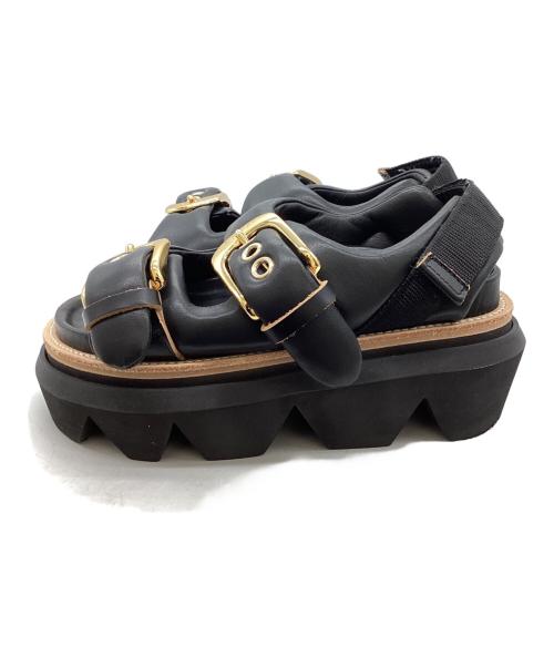 sacai（サカイ）sacai (サカイ) Belt Sandals ブラック サイズ:37の古着・服飾アイテム
