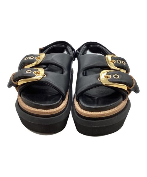 sacai（サカイ）sacai (サカイ) Belt Sandals ブラック サイズ:37の古着・服飾アイテム
