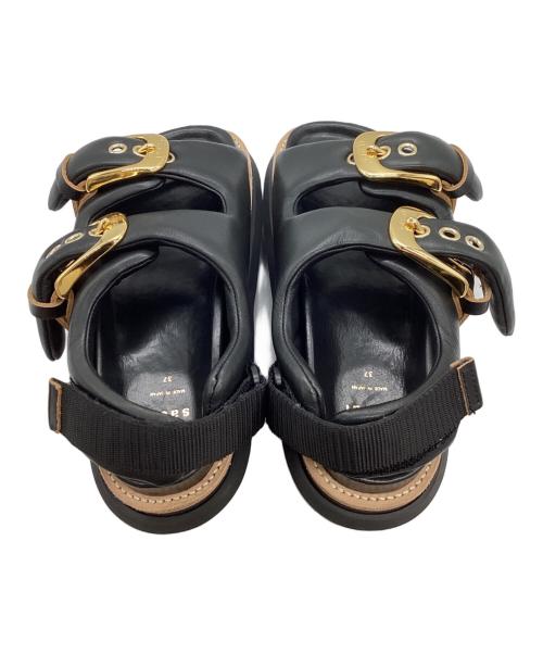 sacai（サカイ）sacai (サカイ) Belt Sandals ブラック サイズ:37の古着・服飾アイテム